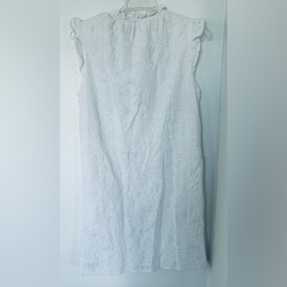 Nanette Lepore White eyelet Dress size 10 - Picture 3 of 7